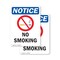 Signmission No Smoking OSHA Notice Sign, Plastic, 7in W x 10in L, 2PK OS-2PACK-NS-P-710-V-14808 - alternate 1